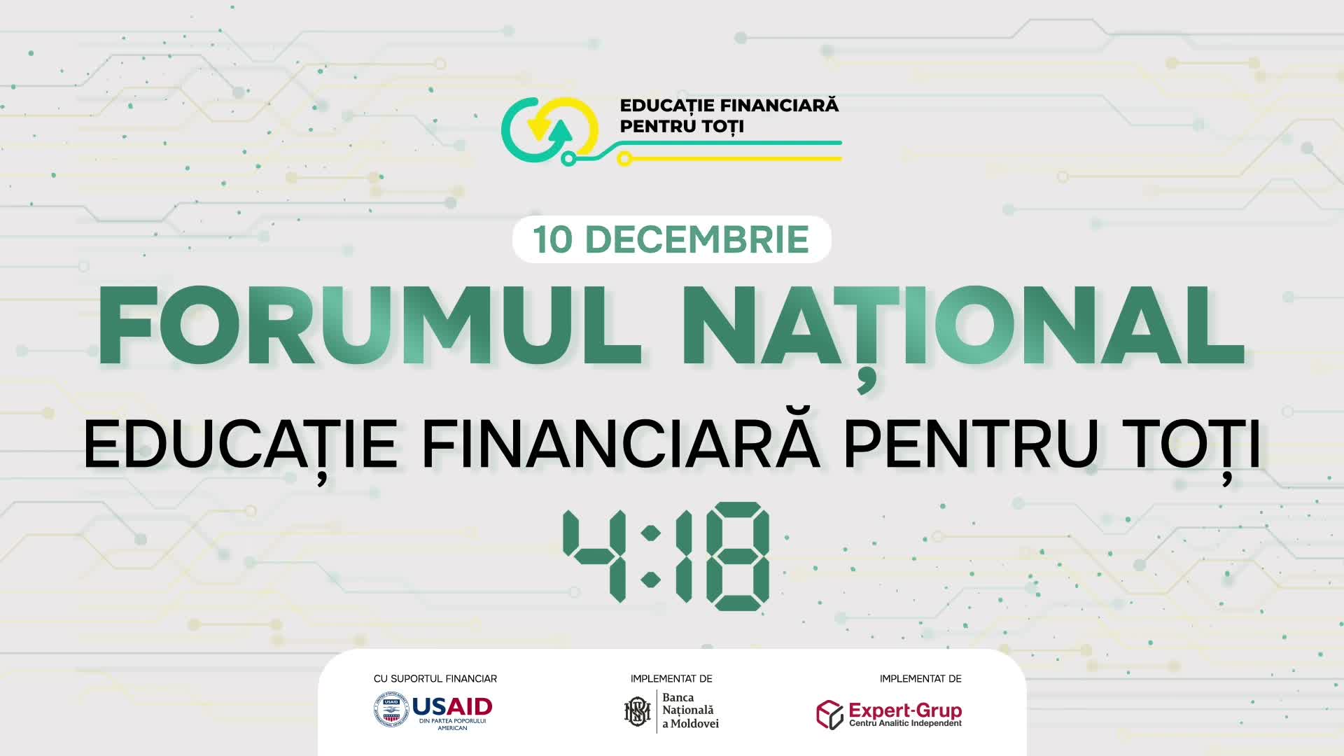 Forumul național „Educație financiară pentru toți”