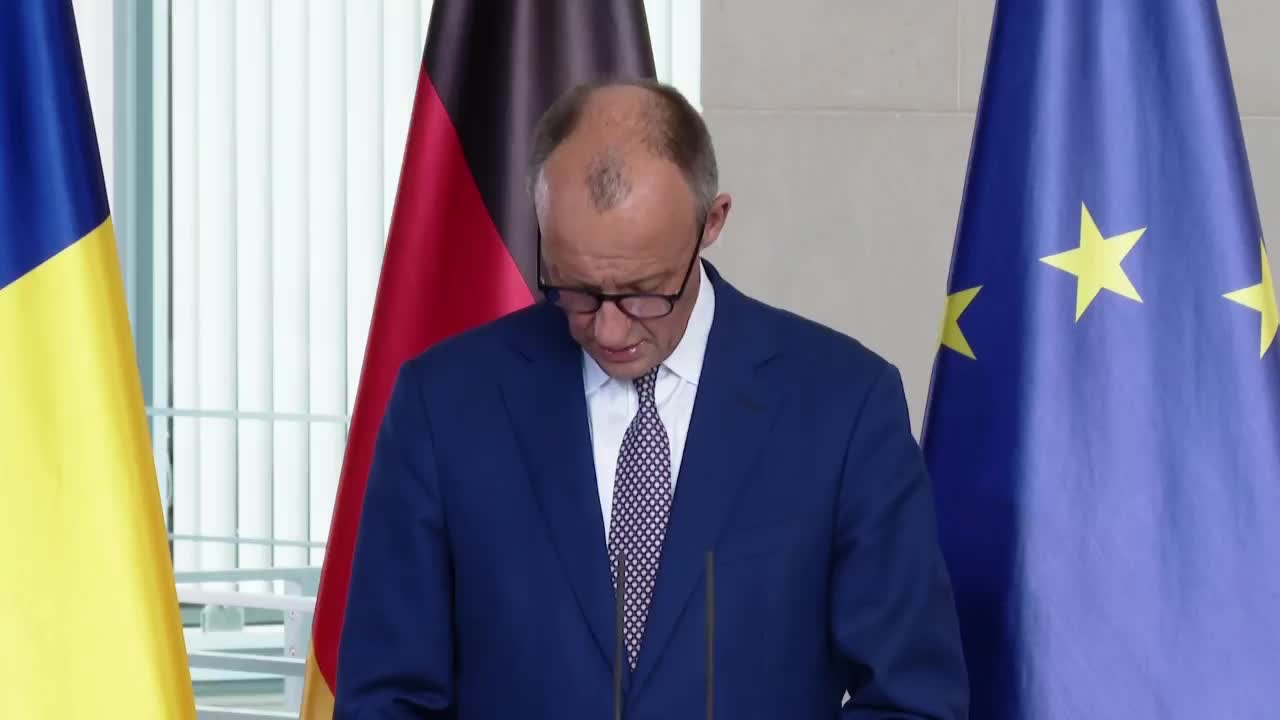 Declarații de presă susținute de Președintele României, Nicușor Dan, și Cancelarul Republicii Federale Germania, Friedrich Merz