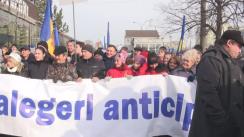 Acțiune de protest organizată de Partidul Nostru cu genericul „Vrem alegeri parlamentare anticipate!”