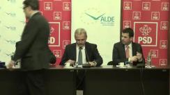 Semnarea protocolului de colaborare între ALDE și PSD, în perspectiva alegerilor electorale din acest an