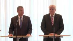 Conferință de presă susținută de președintele României, Klaus Iohannis, și prim-ministrul landului Bavaria, Horst Seehofer