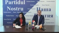 Conferință de presă susținută de președintele Partidului Nostru, Renato Usatîi, și vicepreședintele Partidului Nostru, Elena Panuș, cu tema „Regimul a început persecutarea protestatarilor. Planurile Partidului Nostru pentru perioada următoare”