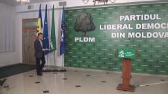 Conferință de presă susținută de fracțiunea parlamentară a Partidului Liberal Democrat din Moldova