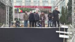 Conferință de presă cu tema „Totalizarea campaniei de colectare a semnăturilor privind modificarea Constituției sub aspectul alegerii și demiterii directe a Președintelui, reducerea numărului de deputați și a imunității parlamentare”