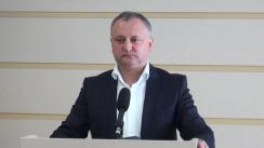 Declarațiile lui Igor Dodon în timpul ședinței Parlamentului din 18 martie 2016