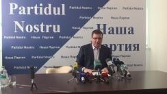 Conferință de presă susținută de liderul Partidului Nostru, Renato Usatîi