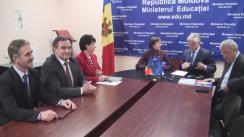 Semnarea acordului de colaborare pe următorii 5 ani între Ministerul Educației al Republicii Moldova și Comitetul Național Olimpic și Sportiv