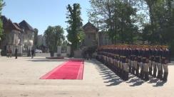 Ceremonia primirii  oficiale a Președintelui Ucrainei, Petro Poroșenko de către Președintele Româmiei, Klaus Iohannis