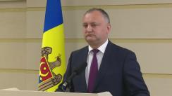 Declarațiile lui Igor Dodon în timpul ședinței Parlamentului Republicii Moldova din 27 aprilie 2016