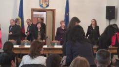 Ceremonia de instalare în funcția de Procuror General al Parchetului de pe lângă Înalta Curte de Casaţie şi Justiţie a lui Augustin Lazăr