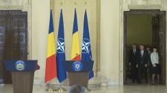 Declarație de presă susținută de Președintele României, Klaus Iohannis, și Secretarul General al NATO, Jens Stoltenberg