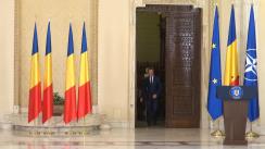 Ceremonia de depunere a jurământului de învestitură de către noul ministru al Sănătății, Vlad Voiculescu