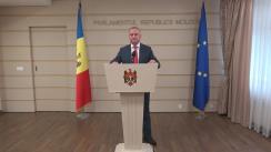 Briefing susținut de liderul Partidului Socialiștilor din Republica Moldova, Igor Dodon