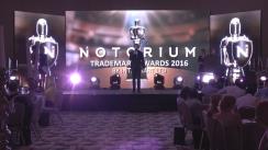 Gala festivă de decernare a învingătorilor Notorium Trademark Awards