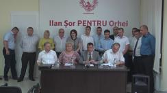 Conferință de presă susținută de fracțiunea „Pentru Orhei” din cadrul Consiliului Orășănesc Orhei cu privire la reținerea Primarului de Orhei, Ilan Șor