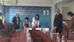 Briefing de presă privind semnarea unui acord în domeniul reîncadrării în câmpul muncii a cetățenilor moldoveni reveniți din Franța
