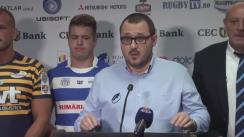 Conferință de presă organizată de Federația Română de Rugby cu prilejul începerii unui nou sezon a Superligii CECBank