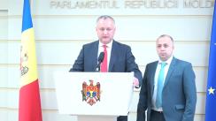 Declarațiile lui Igor Dodon și Ștefan Creangă după ședința Comisiei economie, buget și finanțe din 29 iulie 2016