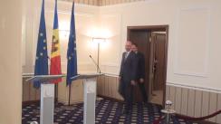 Conferință de presă susținută de președintele Parlamentului, Andrian Candu, și prim-ministrul, Pavel Filip, privind realizarea angajamentelor incluse în Foaia de parcurs privind acțiunile prioritare pentru implementarea Acordului de Asociere RM-UE