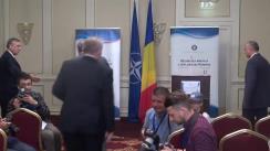 Conferință de presă susținută de ministrul Afacerilor Externe, Lazăr Comănescu, și secretarul general adjunct al NATO, Alexander Vershbow 