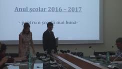 Conferință de presă organizată de Ministerul Educației Naționale și Cercetării Științifice referitoare la pregătirea noului an școlar 2016-2017