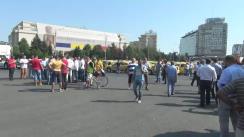 Miting de protest  al organizațiilor din domeniul transporturilor rutiere 