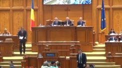 Ședința comună a Senatului și Camerei Deputaților României din 19 septembrie 2016