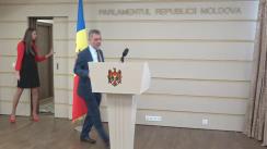 Declarațiile lui Tudor Deliu după Ședința Parlamentului Republicii Moldova din 27 septembrie 2016