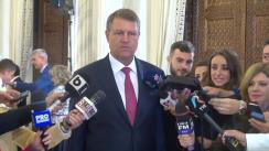 Declarații de presă susținute de Președintele României, Klaus Iohannis