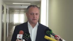 Declarația lui Igor Dodon după Ședința Comisiei economie, buget și finanțe din 5 octombrie 2016