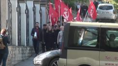 Acțiune de protest organizată de membrii Partidului Comuniștilor din Republica Moldova față de hotărârea neconstituțională din 4 martie