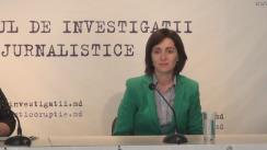 Dezbateri organizate de Centrul de Investigații Jurnalistice cu candidații în alegerile din 30 octombrie: Maia Sandu, președinta Partidului Acțiune și Solidaritate