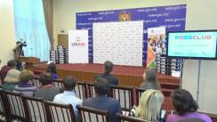 Ceremonia de donare a seturilor de robotică către 58 instituții educaționale și 7 biblioteci din Republica Moldova