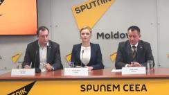 Briefing susținut de ex-candidatul la prezidențiale, susținut de Partidul ȘOR, Inna Popenco