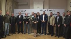 Conferință de presă susținută de candidatul la funcția de președinte al Republicii Moldova din partea PAS, Maia Sandu, cu tema „Primarii se opun încercărilor guvernării de a frauda alegerile”