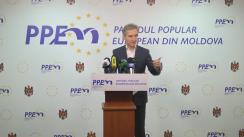 Conferință de presă susținută de președintele PPEM, Iurie Leancă