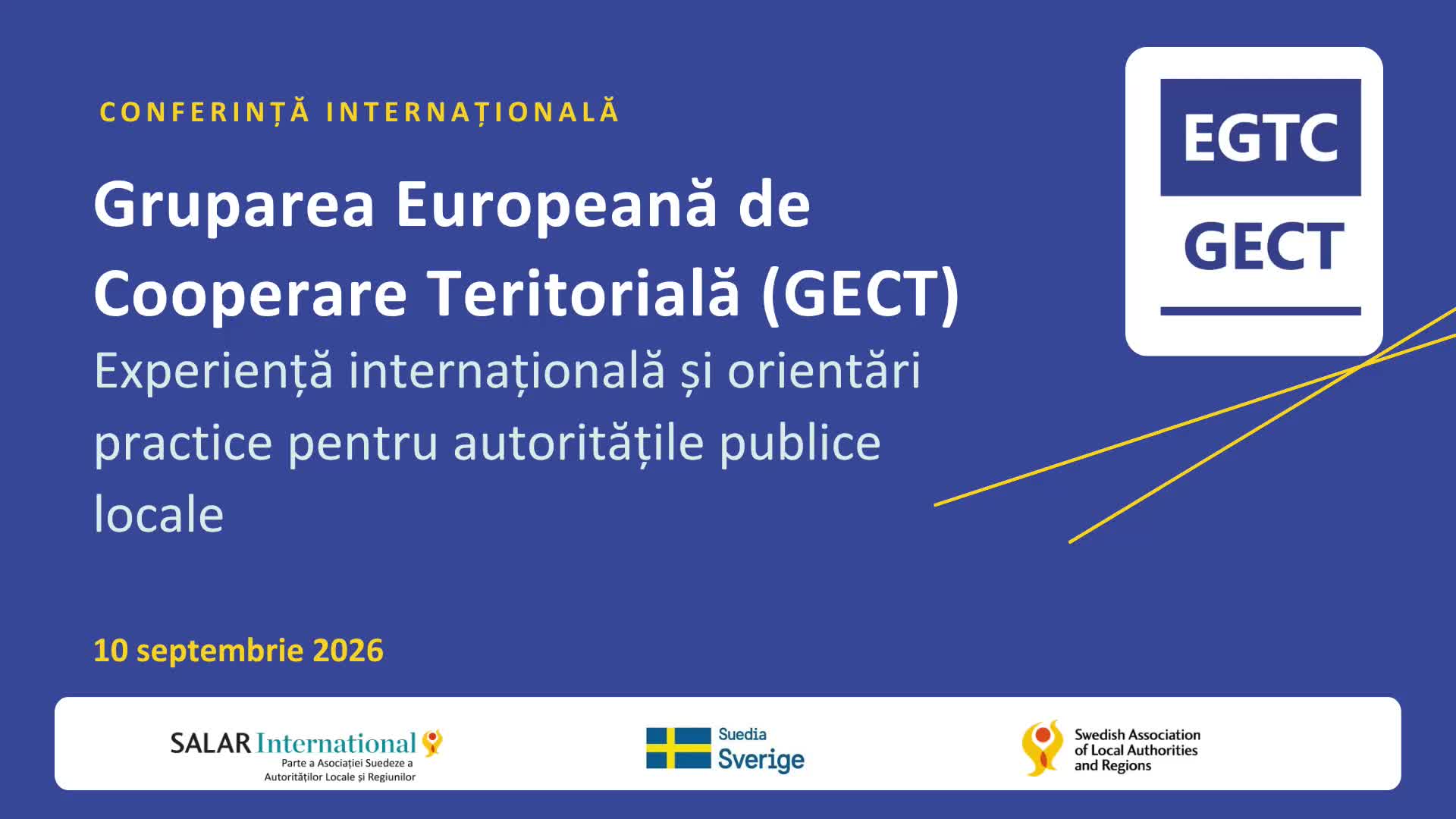 Conferința „Gruparea Europeană de Cooperare Teritorială (GECT): experiență internațională și orientări practice pentru autoritățile publice locale”
