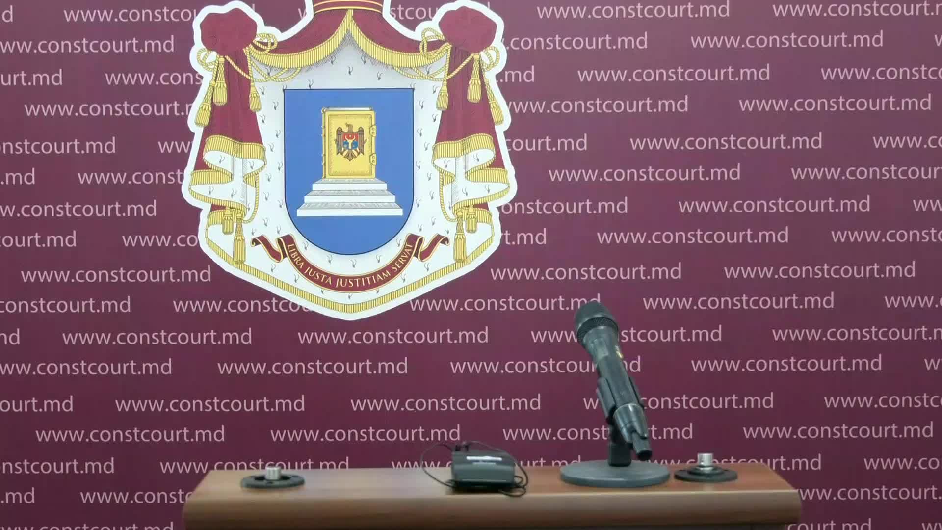 Briefing de presă organizat de Curtea Constituțională a Republicii Moldova