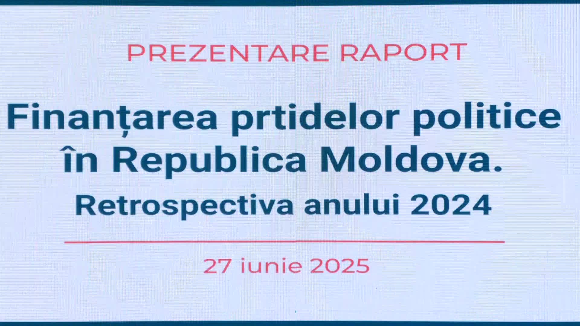 Prezentarea Raportului de monitorizare Promo-LEX „Finanțarea partidelor politice în Republica Moldova. Retrospectiva anului 2024”