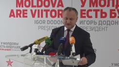 Conferință de presă susținută de candidatul la funcția de președinte al Republicii Moldova, Igor Dodon