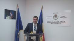 Conferință de presă susținută de Eugen Tomac cu tema „Raport de activitate - 4 ani în slujba românilor din Republica Moldova în Parlamentul de la București”