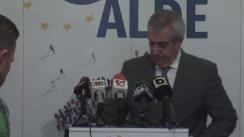 Conferință de presă susținută de copreședintele ALDE, Călin Popescu-Tăriceanu