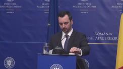 Briefing de presă referitor la acțiunile întreprinse de MAE în perspectiva organizării în străinătate a alegerilor parlamentare din data de 11 decembrie 2016