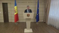 Declarațiile lui Tudor Deliu după ședința Parlamentului Republicii Moldova din 15 decembrie 2016