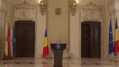 Declarații de presă susținute de Președintele Klaus Iohannis, după consultările cu partidele politice