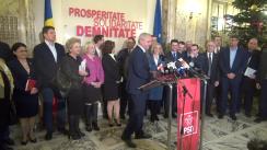 Declarații de presă susținute de Președintele PSD, Liviu Dragnea