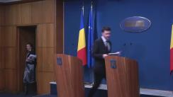 Declarații de presă susținute de purtătorul de cuvânt al Guvernului, Liviu Iolu, la finalul ședinței de guvern