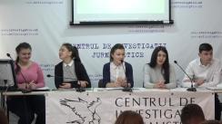 Club de presă organizat de Centrul de Informare și Documentare în colaborare cu Centrul de Investigații Jurnalistice privind Drepturile Copilului din Moldova