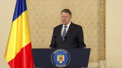 Declarație de presă susținute de Președintele României, Klaus Iohannis, după ședința CSAT din 31 ianuarie 2017