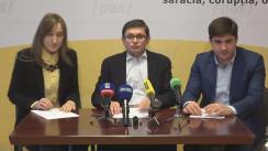 Conferință de presă cu tema „Poziția Partidului Acțiune și Solidaritate și soluțiile identificate cu privire la problema alimentării copiilor în instituțiile de învățământ preșcolar din mun. Chișinău”